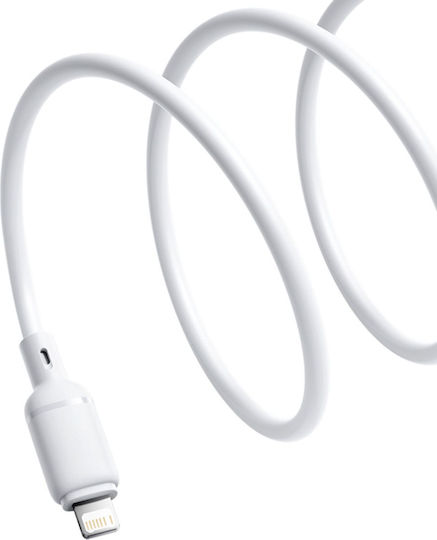 Baseus Silky Series USB-A to Lightning Cable 20W Λευκό 1m P10377702213-00