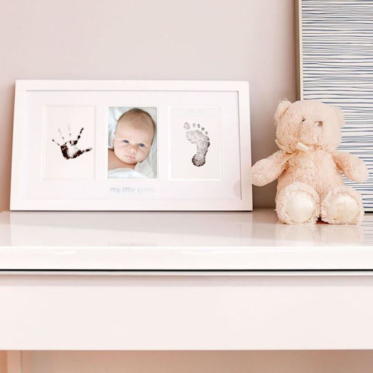 Pearhead Baby Imprint Frame made of Wood for Girl