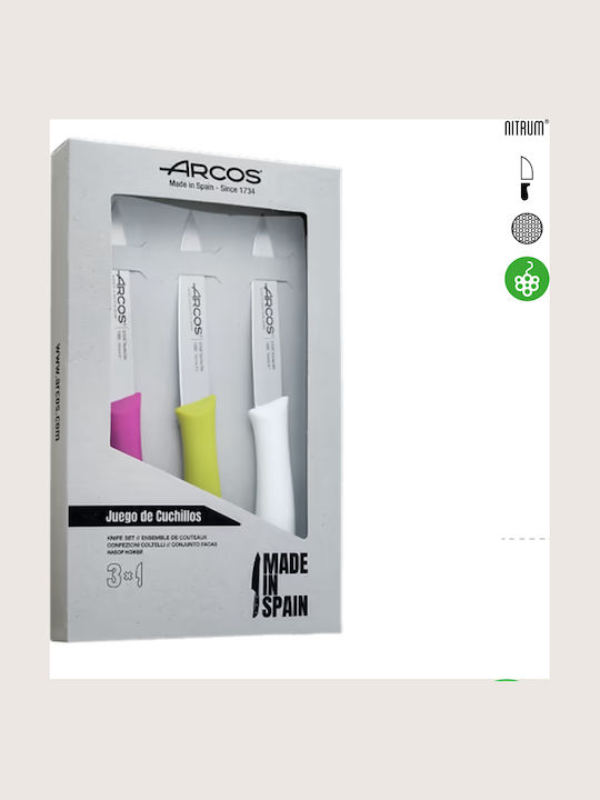 Arcos Nova Knives General Use from Stainless Steel 8.5cm 3pcs