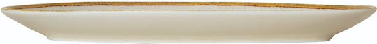 GTSA Ivory Plate Shallow Triangle made of Porcelain White 28x28cm
