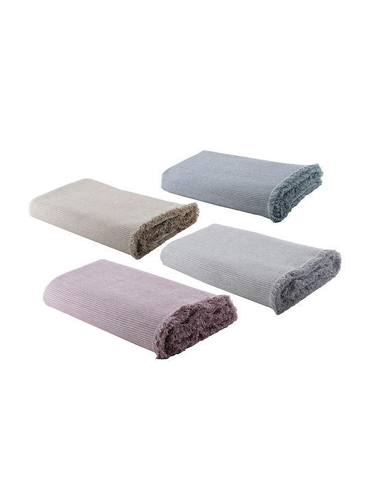 Nef-Nef Homeware Nature 22 Ριχτάρι Πολυθρόνας Ζακάρ 170x180εκ. Lilac