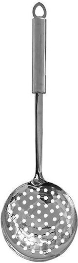 HOMie 10155 Shallow Slotted Colander Stainless Steel Silver Spoon 35cm