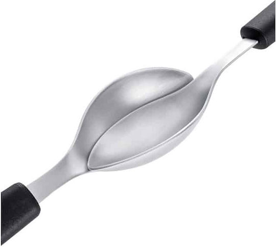 Triangle Kanel Shallow Kitchen Spoon Stainless Steel Black 8cm