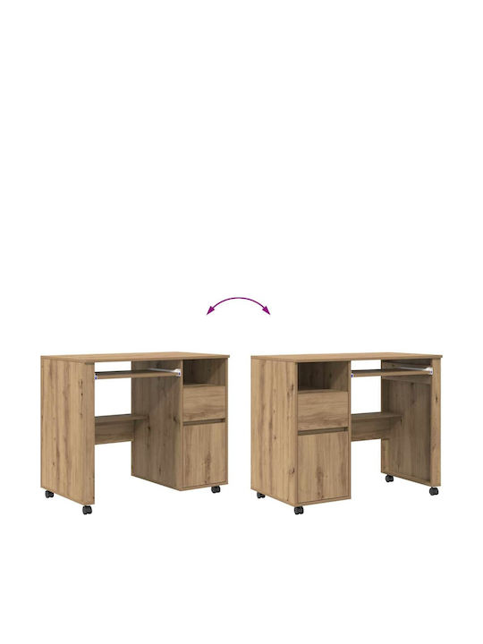 Computer Office Wooden Walnut 91x50x77cm