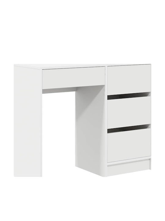 Schreibtisch Holz White 90x37.5x75cm