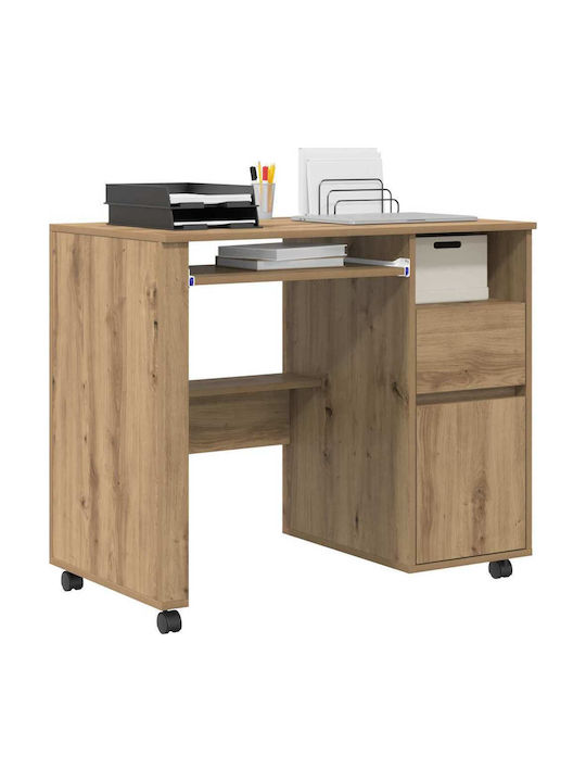 Computer Office Wooden Walnut 91x50x77cm