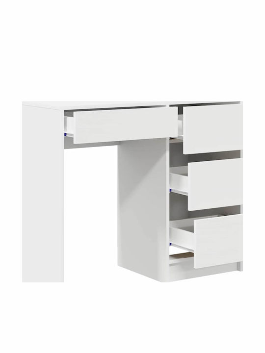 Schreibtisch Holz White 90x37.5x75cm