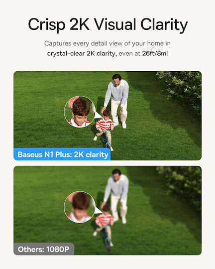 Baseus Система за наблюдение Security N1 Plus 4 Камери Безжични Камери IP 4MP