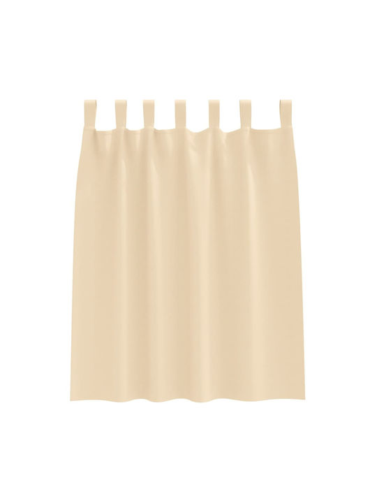vidaXL Set of Beige Blackout Window Curtains with Tab Top 140x140cm