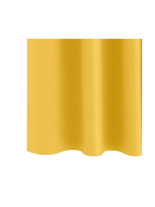 vidaXL Set Of Yellow Window Blackout Curtains With Pencil Pleat 140x140cm