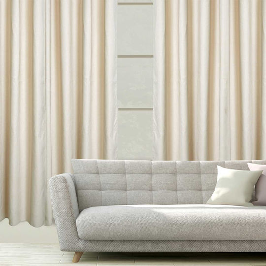 Das Home Vorhang mit Grommets 2257 Beiges 140x270cm