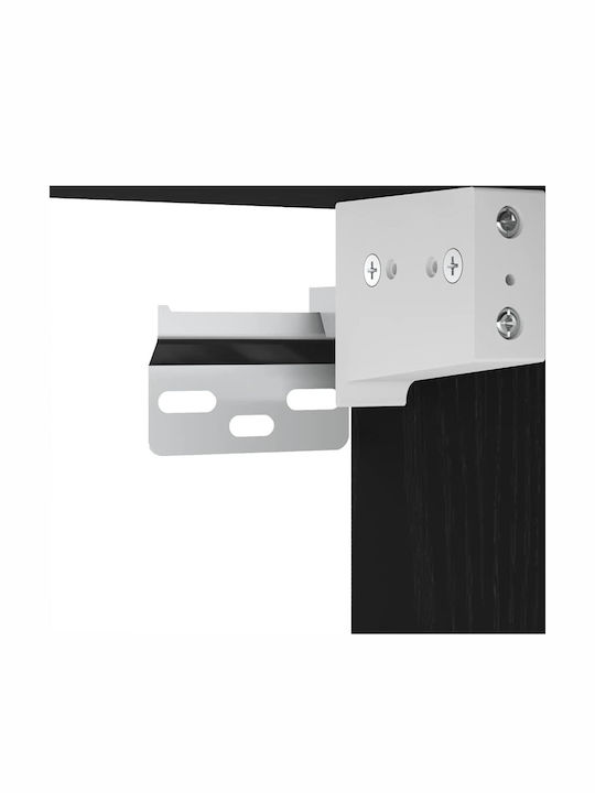 Wohnzimmer TV-Einheit Black Oak L100xB30xH30.5cm
