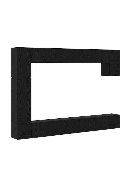 Wohnzimmer TV-Einheit Black Oak L100xB30xH30.5cm