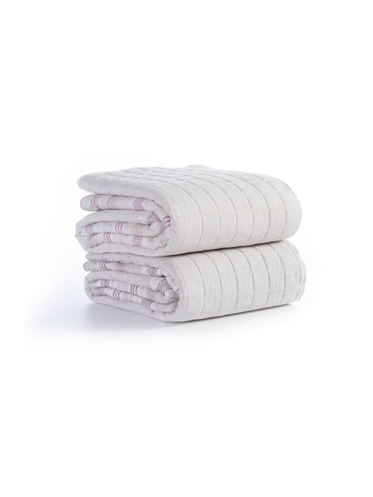 Nef-Nef Homeware Canfield Κουβερλί Υπέρδιπλο Microfiber Beige 230x240cm
