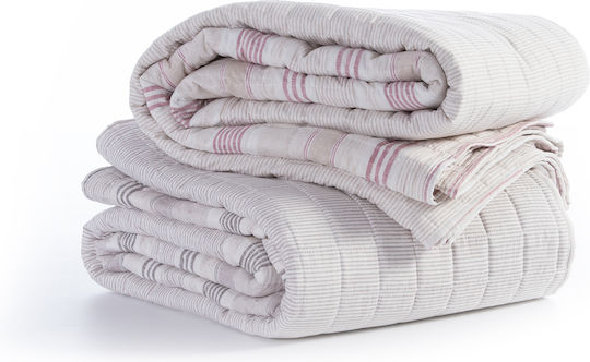 Nef-Nef Homeware Canfield Cuvertură Extra-dublu Microfibra Bej 230x240cm