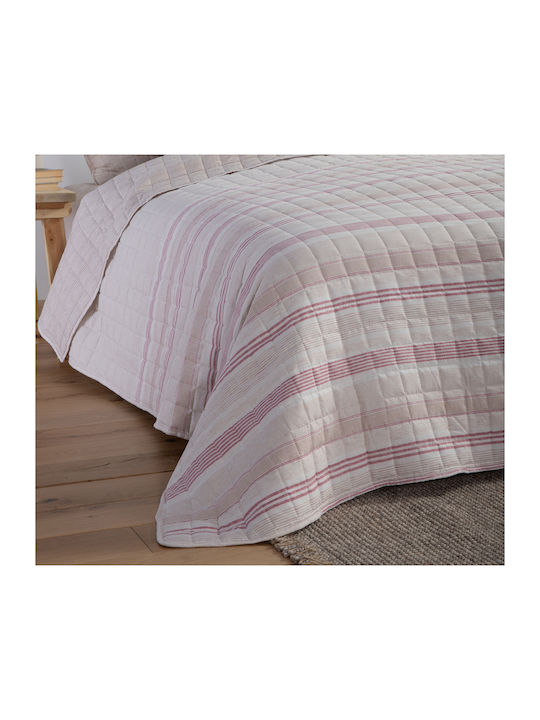 Nef-Nef Homeware Canfield Κουβερλί Υπέρδιπλο Microfiber Beige 230x240cm