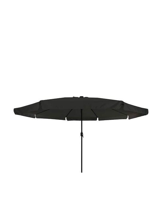 Umbrelă Rotundă Din Aluminiu Neagră Φ3.95xÎ2.49m