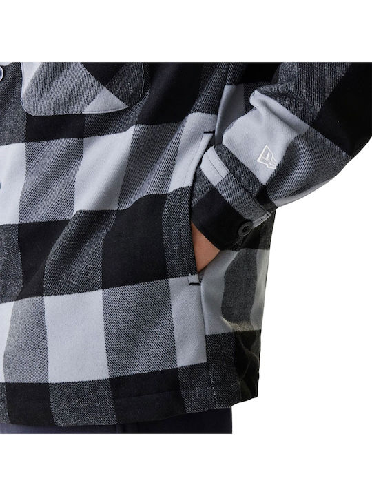 Mânecă Lungă Overshirt Negru