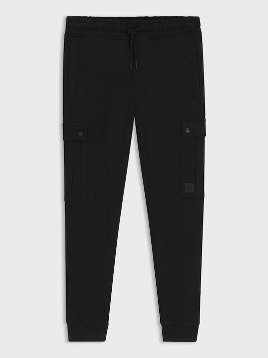 Cargo Παντελόνι Φόρμας με Λάστιχο Black