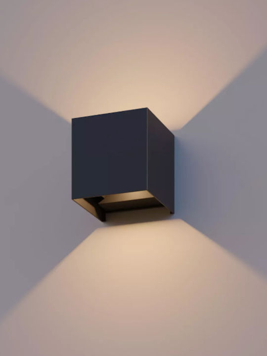 Calex Wall-Mounted Outdoor Light LED IP54 7W with Warm White Light Double Beam