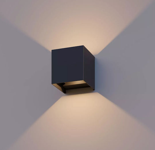 Calex Επιτοίχιο Εξωτερικό Φωτιστικό LED IP54 7W με Θερμό Λευκό Φως Διπλής Δέσμης