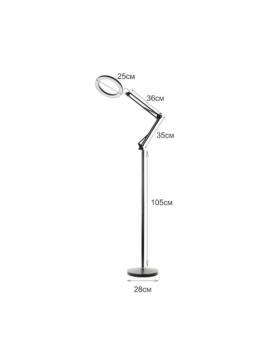 LED Stehlampe Schwarz LED Stehlampe Schwarz