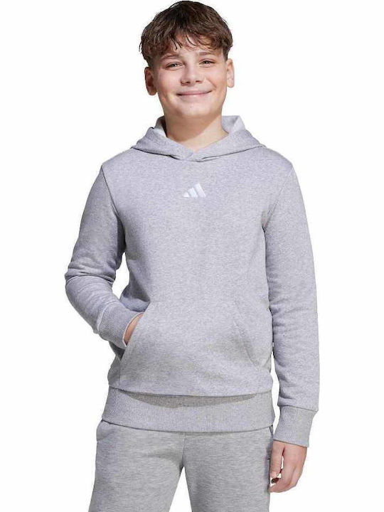 Kids Sweatshirt with Hood and Pockets Grey Heather