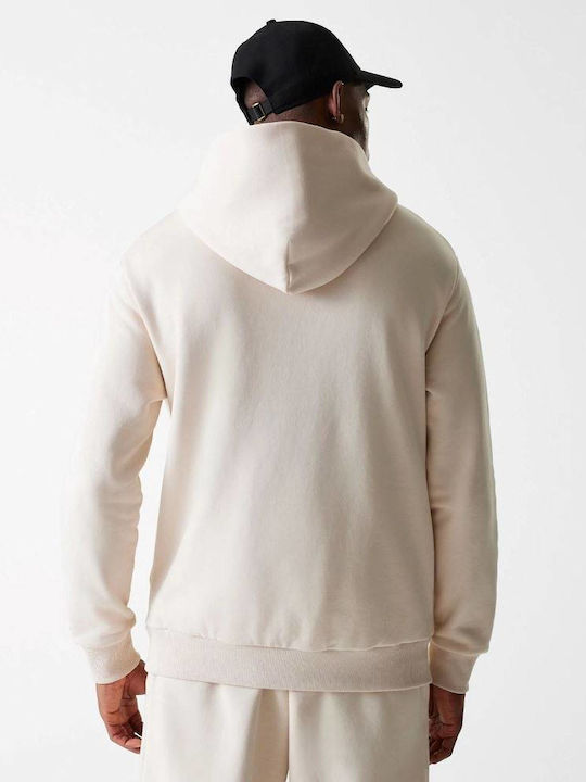 New Era Φούτερ Light Beige με Κουκούλα