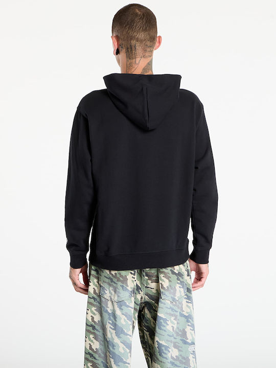 Athletics Sweatshirt with Hood Black