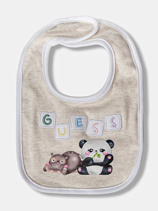 Guess Baby Bodysuit Set Long-Sleeved with Accessories Beige 5pcs