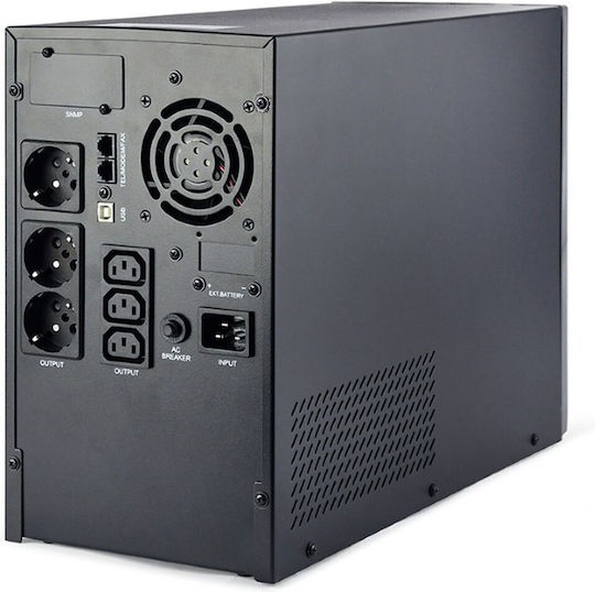 Gembird EG-UPS-PS3000-02 UPS Line-Interactive 3000VA 2400W με 6 Πρίζες