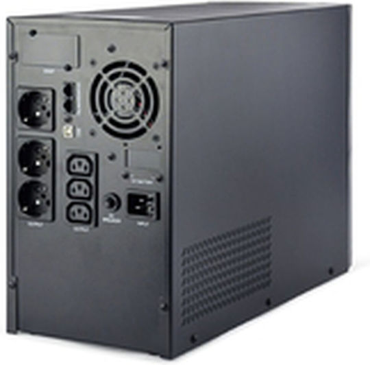 Gembird EG-UPS-PS3000-02 UPS Line-Interactive 3000VA 2400W με 6 Πρίζες