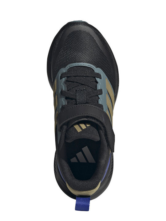 Runfalcon 5 Kids Sports Shoes Running with Hoop & Loop Closure Black