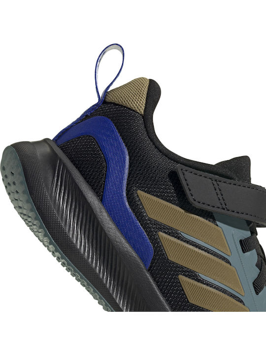 Runfalcon 5 Kids Sports Shoes Running with Hoop & Loop Closure Black