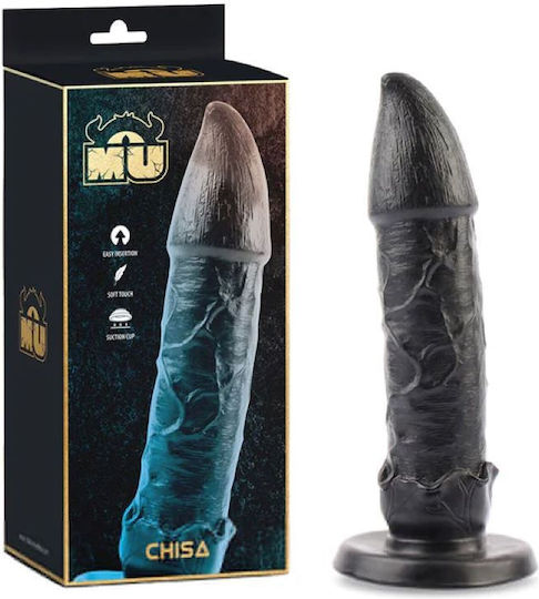Chisa Novelties Detector Dildo με Βεντούζα Μαύρο 21cm