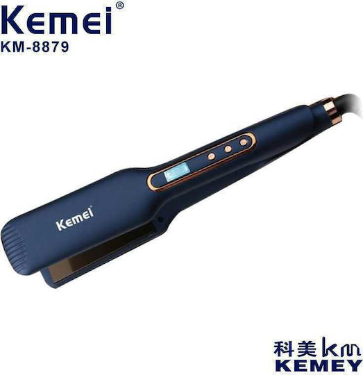 Kemei KM-8879 Πρέσα Μαλλιών με Κεραμικές Πλάκες 55W