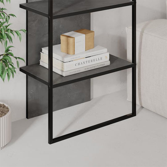 Bibliothek Archy Grau Retro 53x31.7x180cm