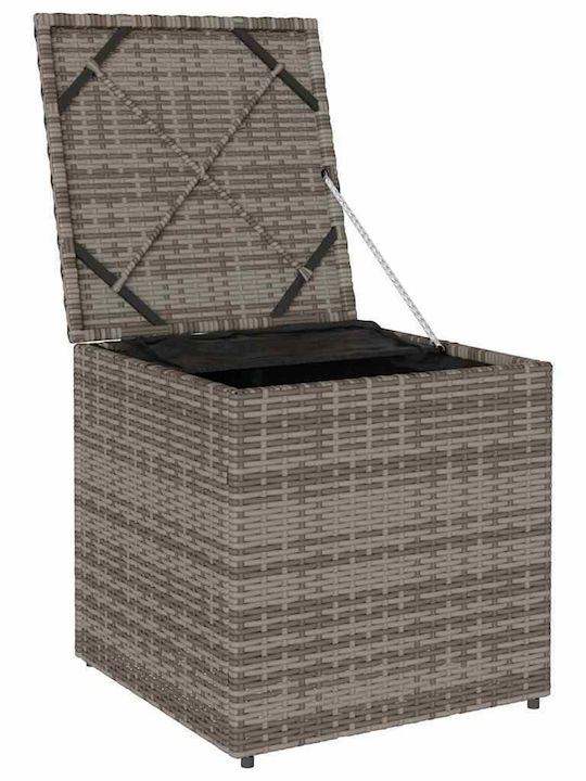 vidaXL Outdoor Storage Box Gray L50xW50xH50cm