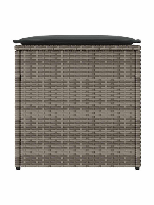 vidaXL Outdoor Storage Box Gray L50xW50xH50cm