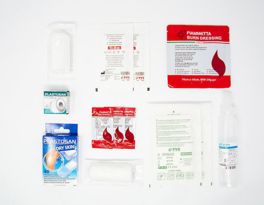 PVS First Aid Standard Burn Kit Πλαστικό Κουτί Πρώτων Βοηθειών με Εξοπλισμό