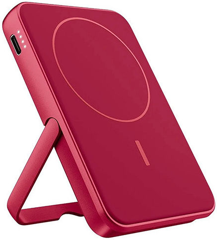 Fresh 'n Rebel Magnetic MagSafe Power Bank 5000mAh με Θύρα USB-C Berry Red