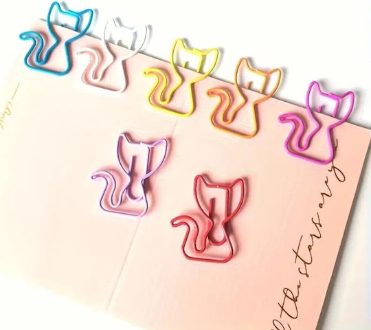 Metallic Cats Paper Clips Various Colors 7 Pieces 4sxo39