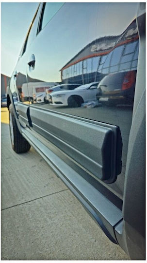 Set Idealstore 12 Protectoare Uși cu Aripi + 2 Protectoare de Compatibilitate Fără Senzori Dacia Duster II 2018 Încoace Fabricate din Plastic ABS