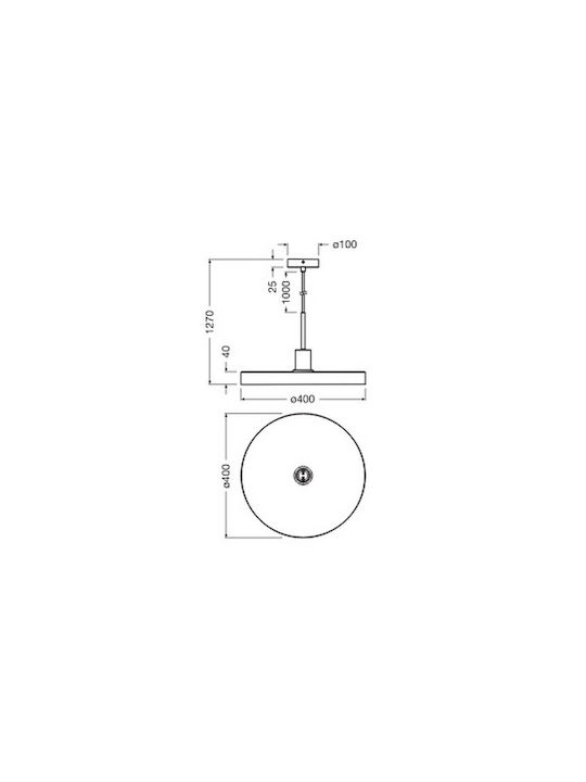 Osram Pendant Light Black with Socket E27