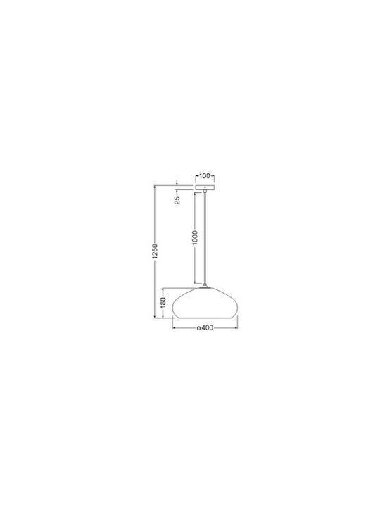 Osram Κρεμαστό Φωτιστικό Καφέ με Ντουί E27