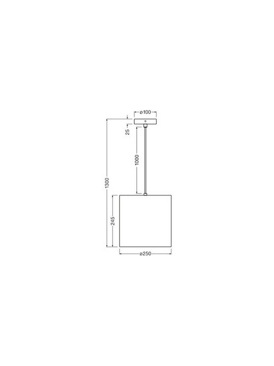 Osram Висящо Осветително Тяло Кафяв с Цокъл E27