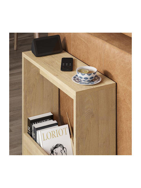 Rectangular Side Coffee Table Simpi Wooden Sapphire Oak W55xL20xH60cm