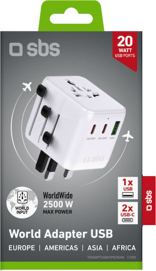 SBS Steckdosenadapter zu Universal