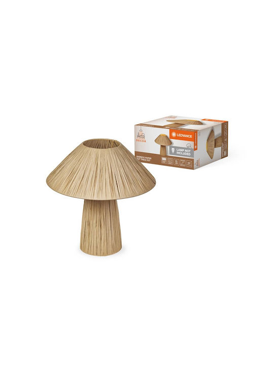 Osram Lampă de masă pentru Soclu E27 cu Abajur Maro și Bază
