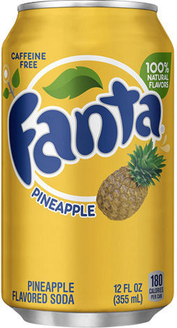 Fanta Αναψυκτικό Ανανά με Ανθρακικό σε Κουτί 355ml